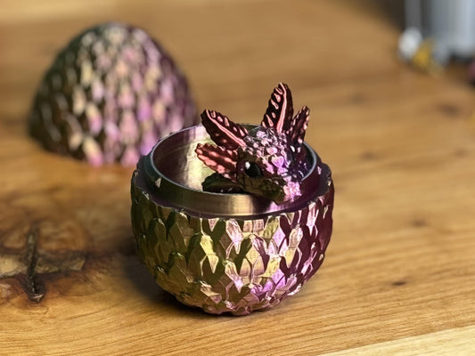 Baby Axolotl Dragon 3D Printed Articulated , Egg available