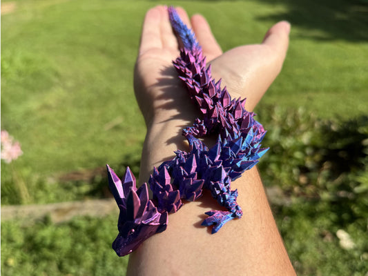 Crystal Dragon Articulated Toy | Egg Available | Fidget Toy | Desk Toy|