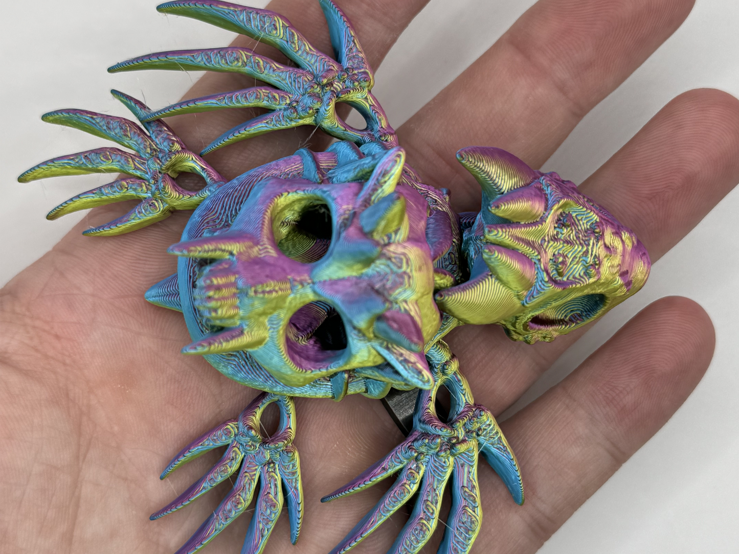 Spooky Halloween Articulating Skull Turtle, Halloween Décor, Fidget Toy