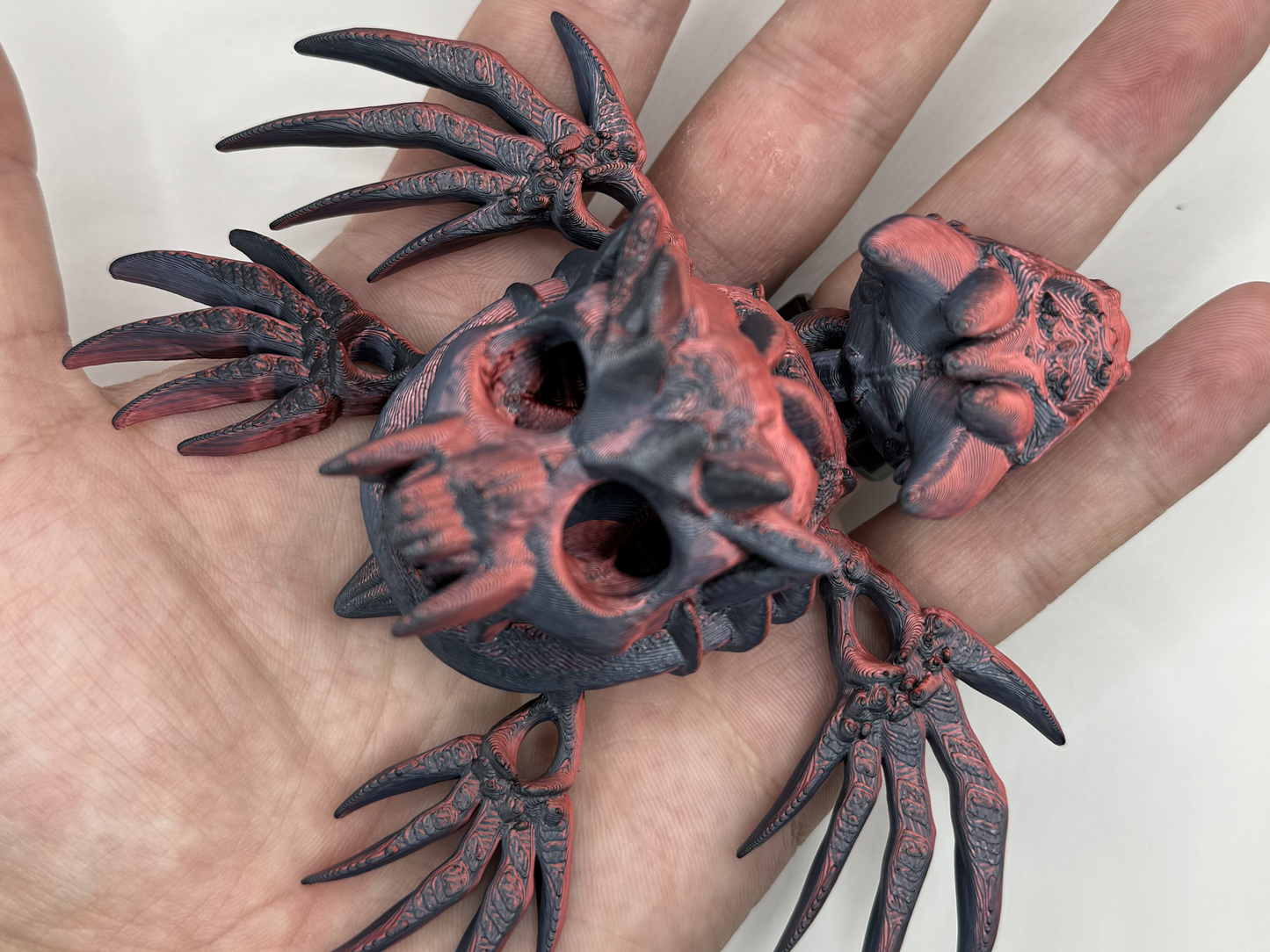 Spooky Halloween Articulating Skull Turtle, Halloween Décor, Fidget Toy