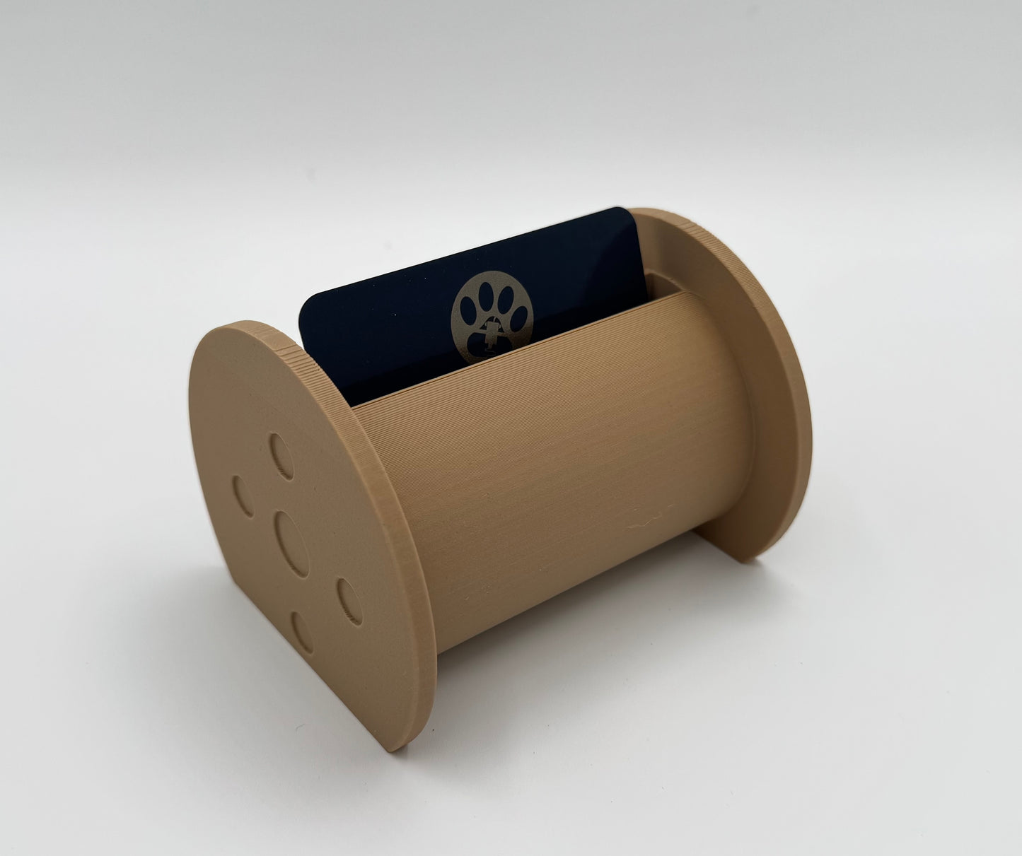 Construction Cable Spool Business Card Holder