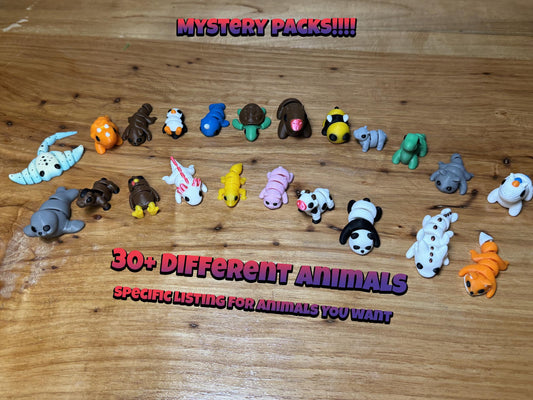 3D Printed Articulating Mini Animals - Specific Figurines
