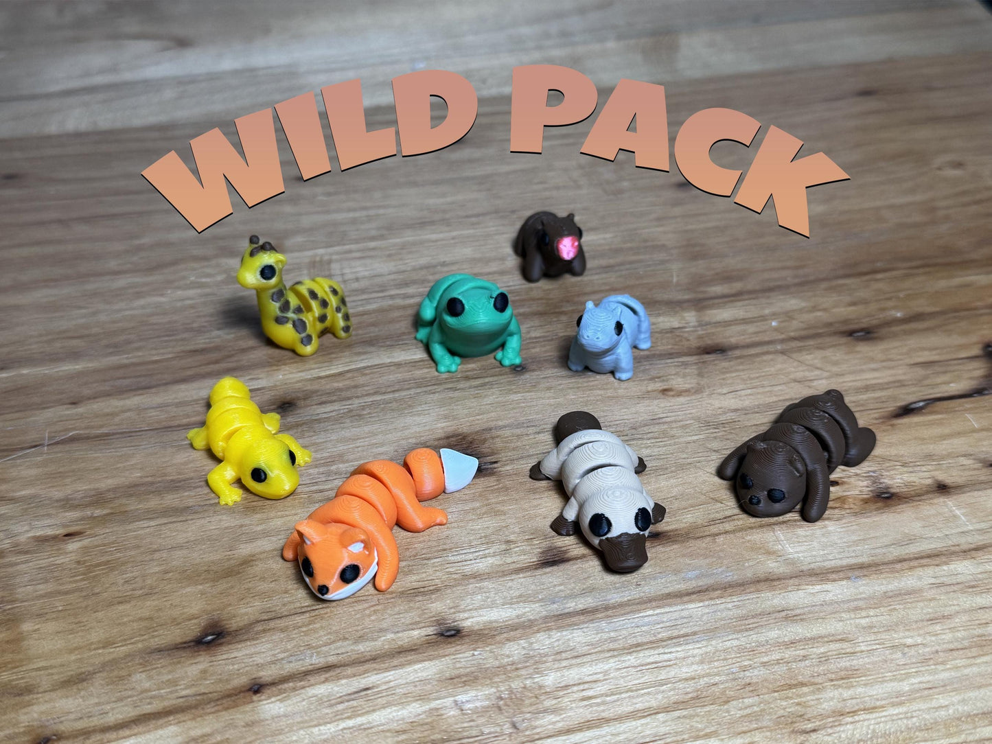 3D Printed Articulating Mini Animals - Specific Figurines
