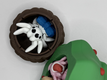 Christmas Minis With Locking Christmas Tree Container | Christmas Pocket-Sized Fidget Minis | Cute Seasonal Animals