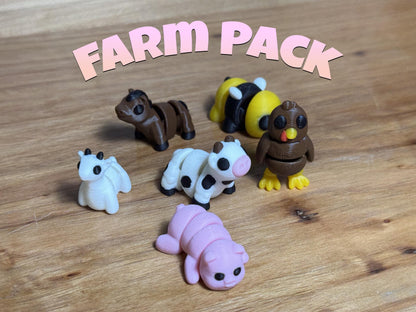 3D Printed Articulating Mini Animals - Specific Figurines