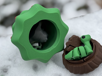 Christmas Minis With Locking Christmas Tree Container | Christmas Pocket-Sized Fidget Minis | Cute Seasonal Animals