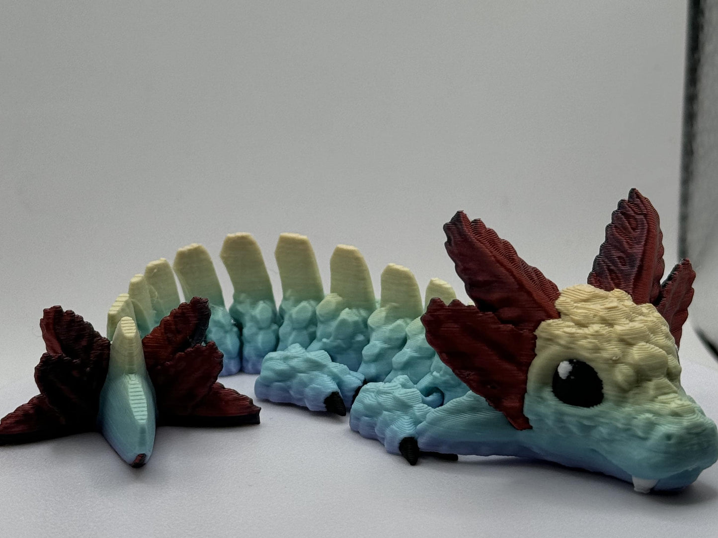 Baby Axolotl Dragon 3D Printed Articulated , Egg available