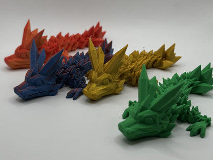 Crystal Dragon  Articulated Toy | Egg Available | Fidget Toy | Desk Toy|