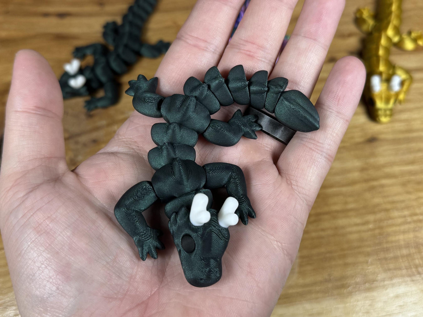 Zou Dragon – Articulated Dragon Toy | Fantasy Fidget Dragon Gift | Poseable Dragon Figure for Desk or Shelf