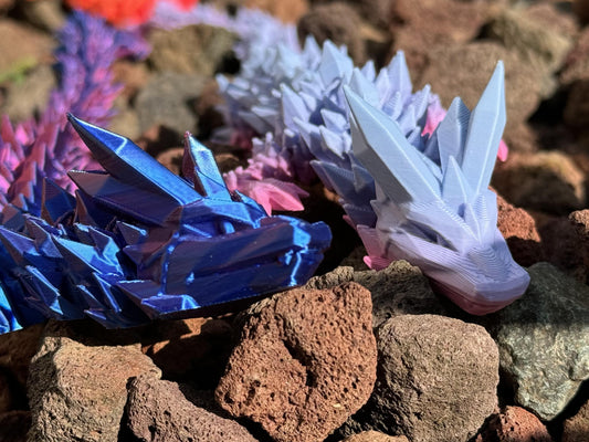 Crystal Dragon  Articulated Toy | Egg Available | Fidget Toy | Desk Toy|