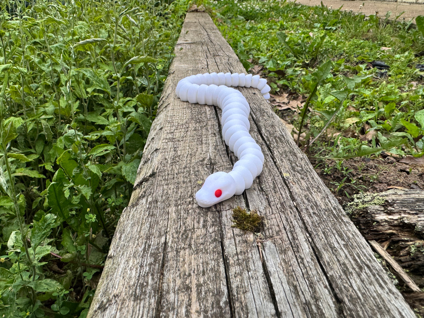 Articulated 3D Printed Ball Python Snake – Realistic Poseable Reptile Toy, Custom Colors, Fun Fidget Collectible