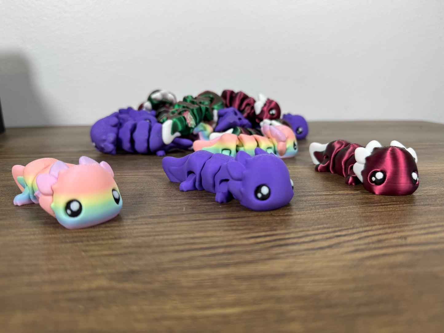 Fidget Axolotl Keychain – Articulated Amphibian for Your Pocket, Wiggly, Cute, and Fully Articulating!