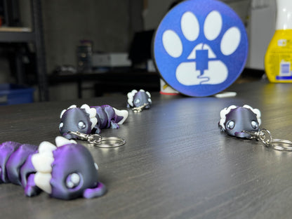 Fidget Axolotl Keychain – Articulated Amphibian for Your Pocket, Wiggly, Cute, and Fully Articulating!