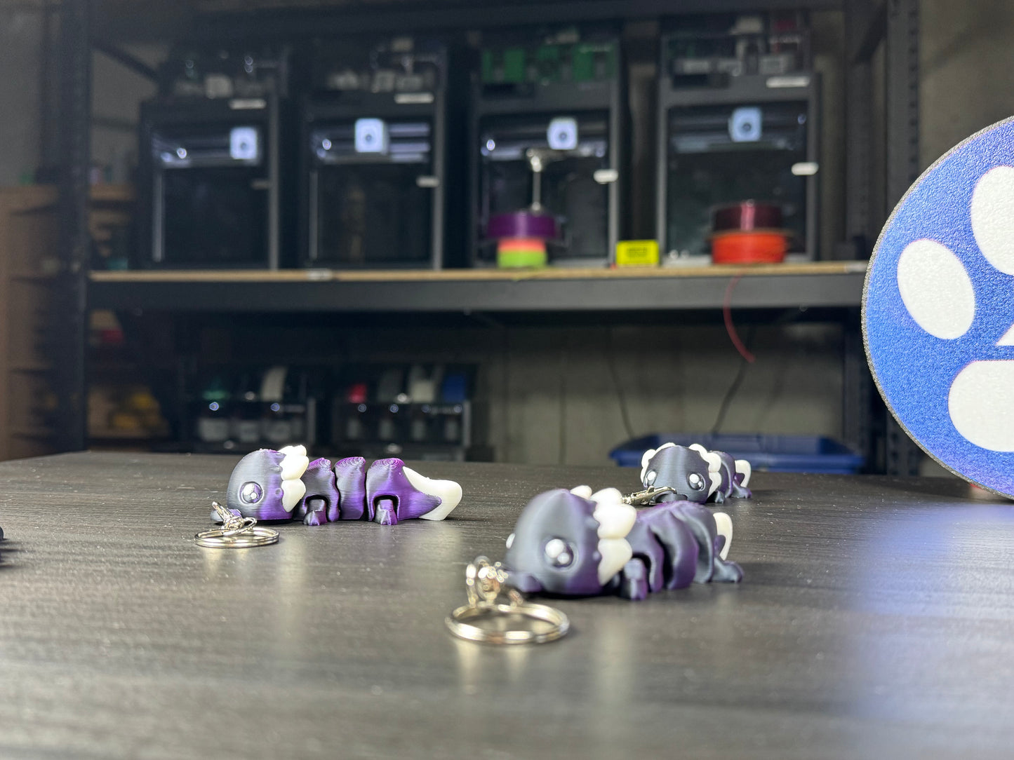 Fidget Axolotl Keychain – Articulated Amphibian for Your Pocket, Wiggly, Cute, and Fully Articulating!