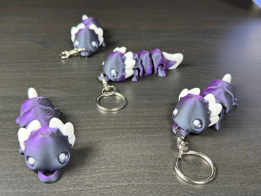 Fidget Axolotl Keychain – Articulated Amphibian for Your Pocket, Wiggly, Cute, and Fully Articulating!