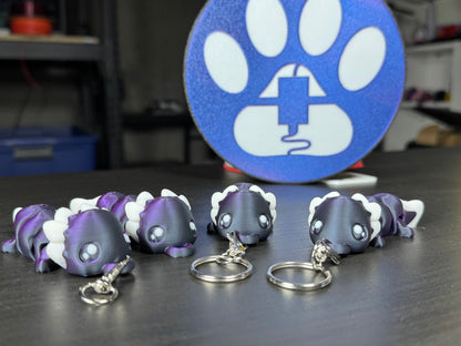 Fidget Axolotl Keychain – Articulated Amphibian for Your Pocket, Wiggly, Cute, and Fully Articulating!