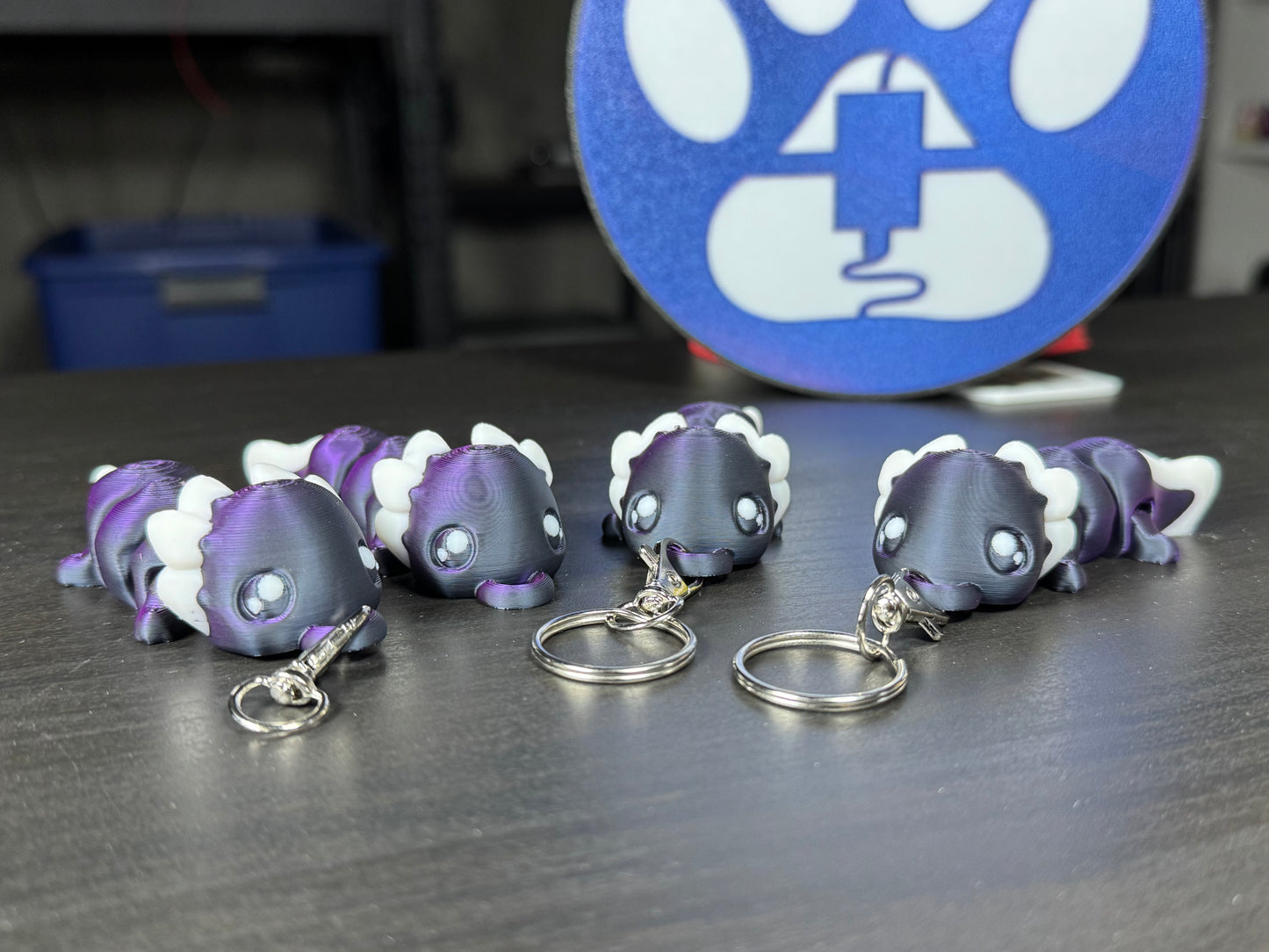 Fidget Axolotl Keychain – Articulated Amphibian for Your Pocket, Wiggly, Cute, and Fully Articulating!