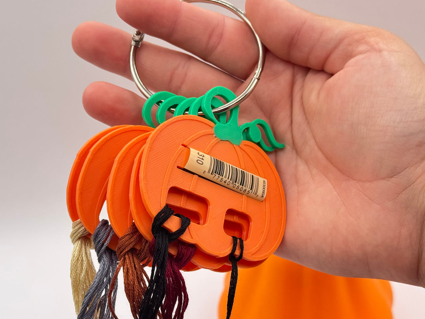 Pumpkin Floss Drops, DMC Floss Holder Perfect fit DMC without taping or cutting