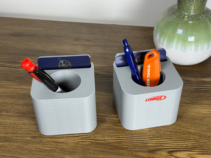 HVAC AC Unit Desk Organizer – Pen/Business Card Holder | Unique Gift for Technicians & Office Decor