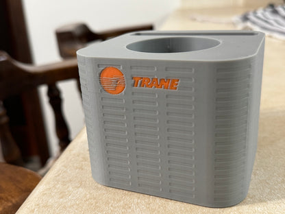 HVAC AC Unit Desk Organizer – Pen/Business Card Holder | Unique Gift for Technicians & Office Decor