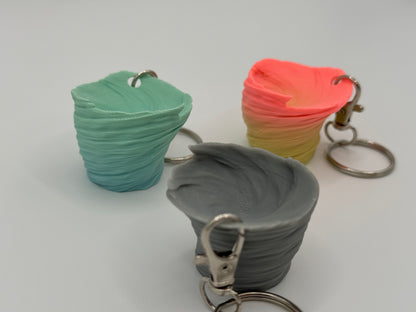 Tornado Keychain | Tornado Buddy Figurine | Weather Lover Gift | Storm Chaser Collectible | Mini Tornado Ornament | Stocking Stuffer