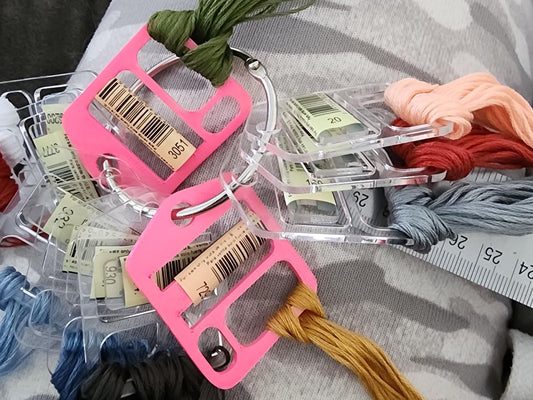 Cross Stitch Floss Drops – Thread Organizers for Cross-Stitch & Embroidery 3D printed Perfect fit DMC without taping