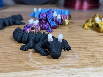 Zou Dragon – Articulated Dragon Toy | Fantasy Fidget Dragon Gift | Poseable Dragon Figure for Desk or Shelf