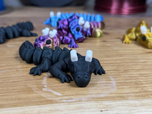 Zou Dragon – Articulated Dragon Toy | Fantasy Fidget Dragon Gift | Poseable Dragon Figure for Desk or Shelf