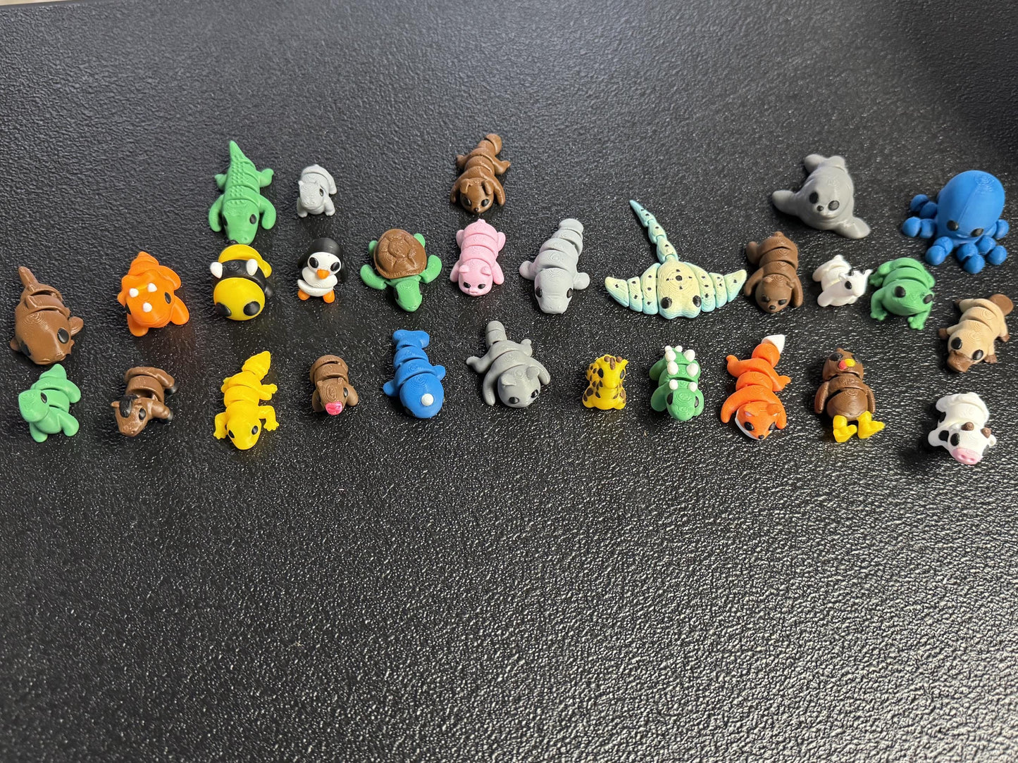 3D Printed Articulating Mini Animals - Specific Figurines