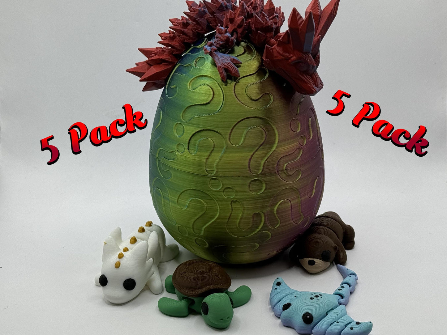 Mini 3D Printed Mystery Animal Packs Articulating Figurines Fun Designs Including Random Mystery with each order