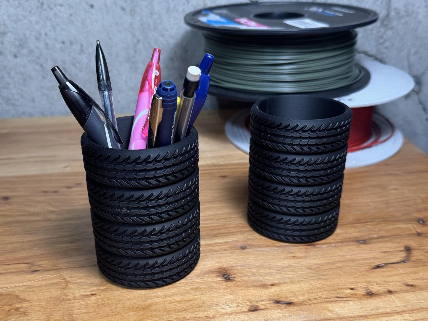 Tire Stack Pen Holder