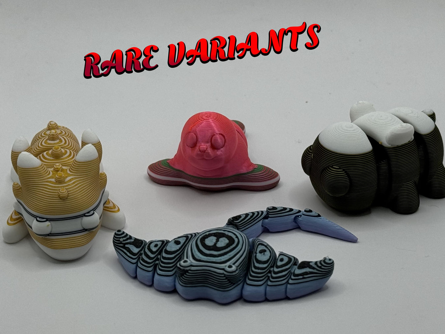 Mini 3D Printed Mystery Animal Packs Articulating Figurines Fun Designs Including Random Mystery with each order
